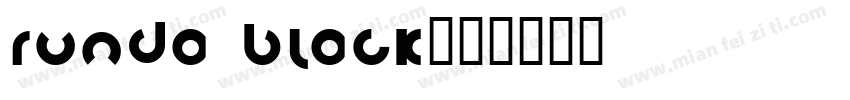 runda black字体转换